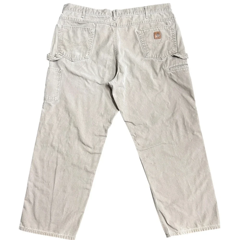Carhartt‎ B159 Mens Tan Loose Fit Carpenter Work Pants Size 40x30